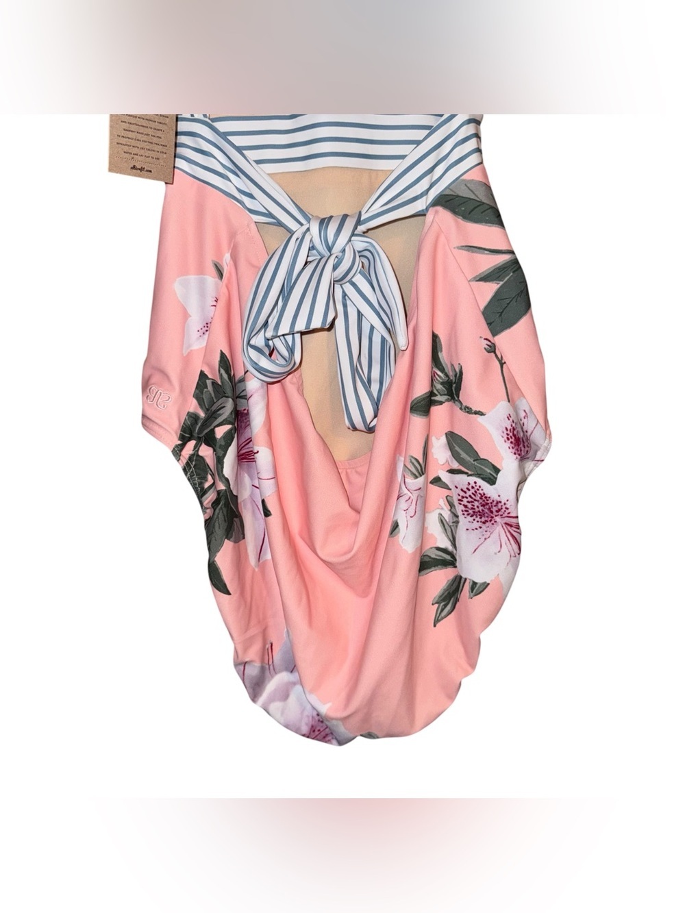 NWT ALBION Fit Island Fever Castaway One Piece Swimsuit Pink Blue Size XXL NEW - Picture 10 of 16